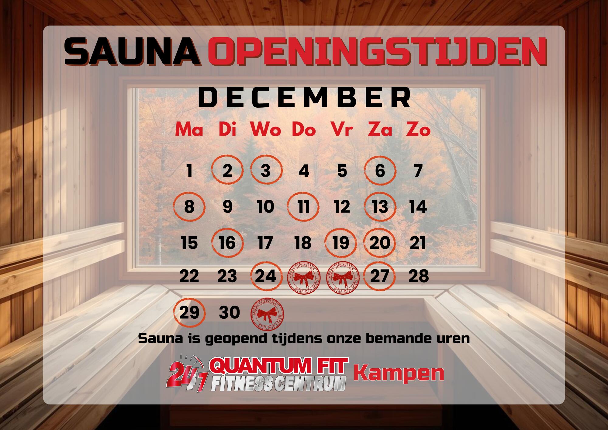 Saunarooster December