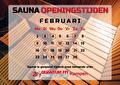 Saunarooster Februari